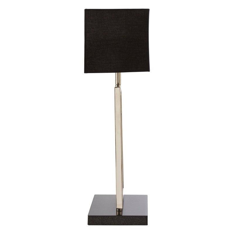 Webb Art Deco Glass Table Lamp With Fabric Shade-Niro Home-nirohome