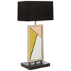 Webb Art Deco Glass Table Lamp With Fabric Shade-Niro Home-nirohome