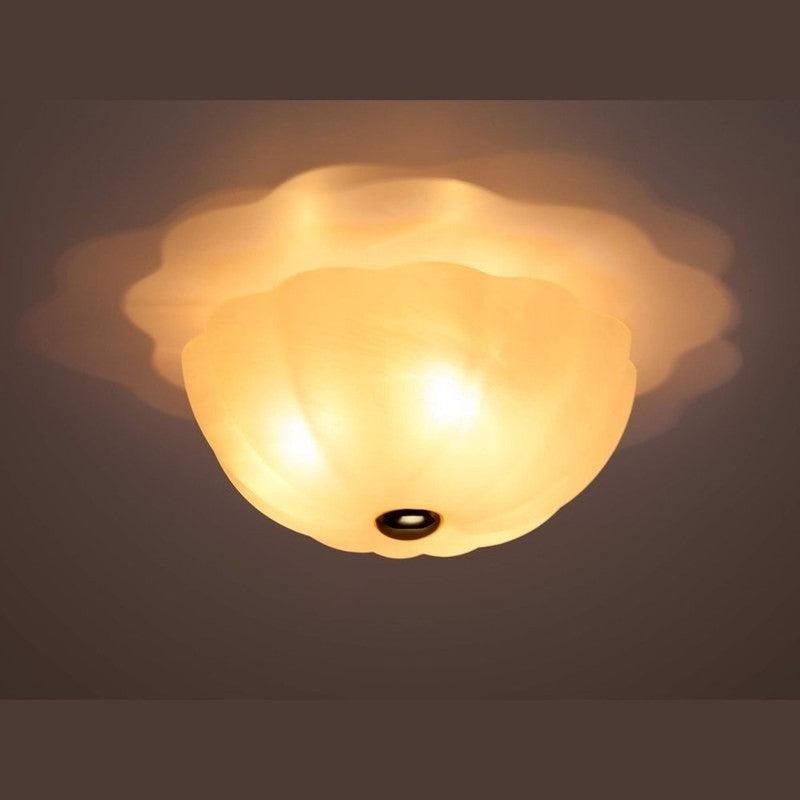 White Flower Flush Ceiling Light-Houseof.-nirohome