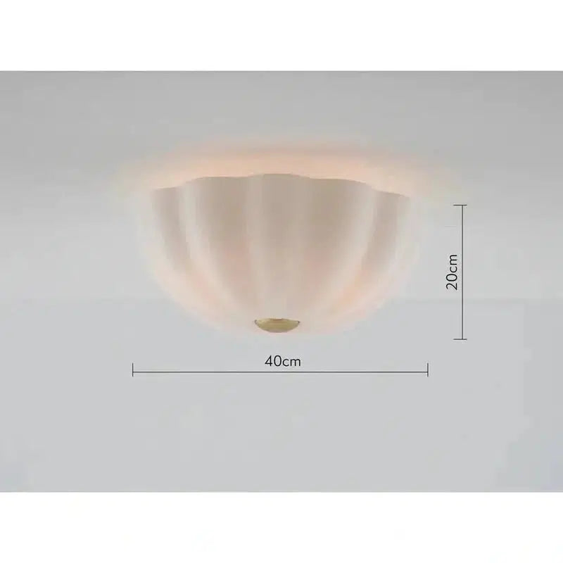 White Flower Flush Ceiling Light-Houseof.-nirohome