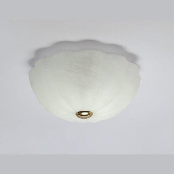 White Flower Flush Ceiling Light