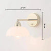 White Flower Sconce Wall Light-Houseof.-nirohome