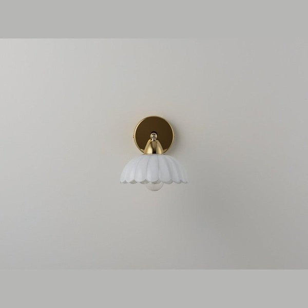 White Flower Sconce Wall Light