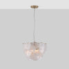 White Glass Disk Chandelier Ceiling Light-Houseof.-nirohome