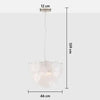 White Glass Disk Chandelier Ceiling Light-Houseof.-nirohome