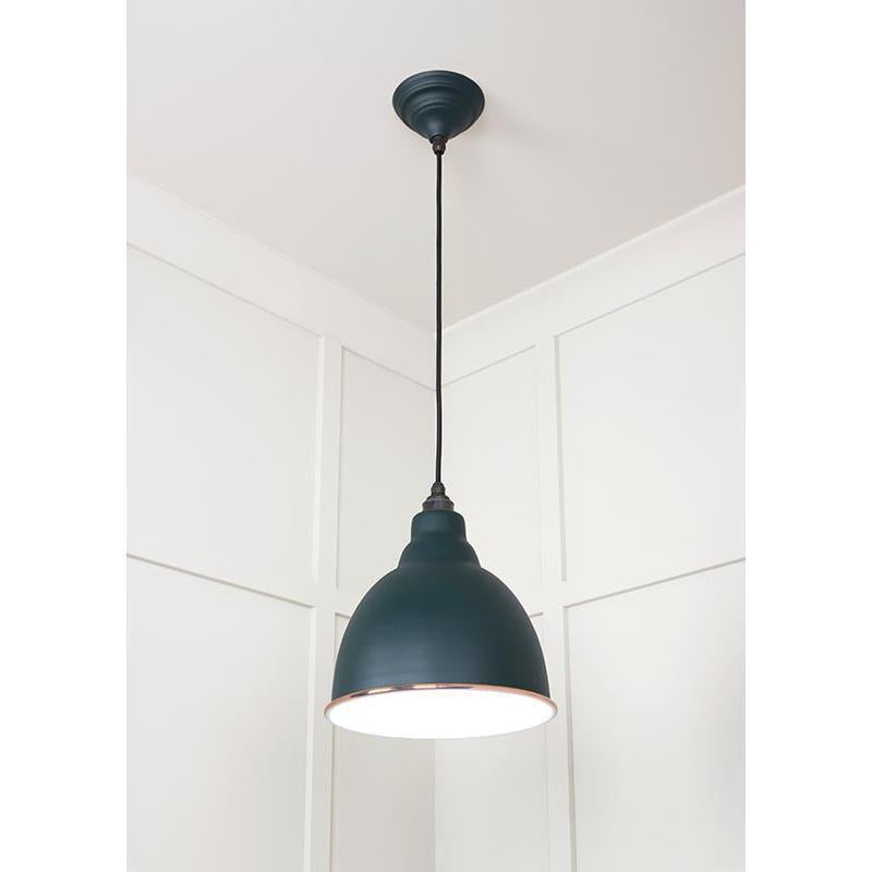 White Gloss Brindley Pendant-From The Anvil-Copper-nirohome