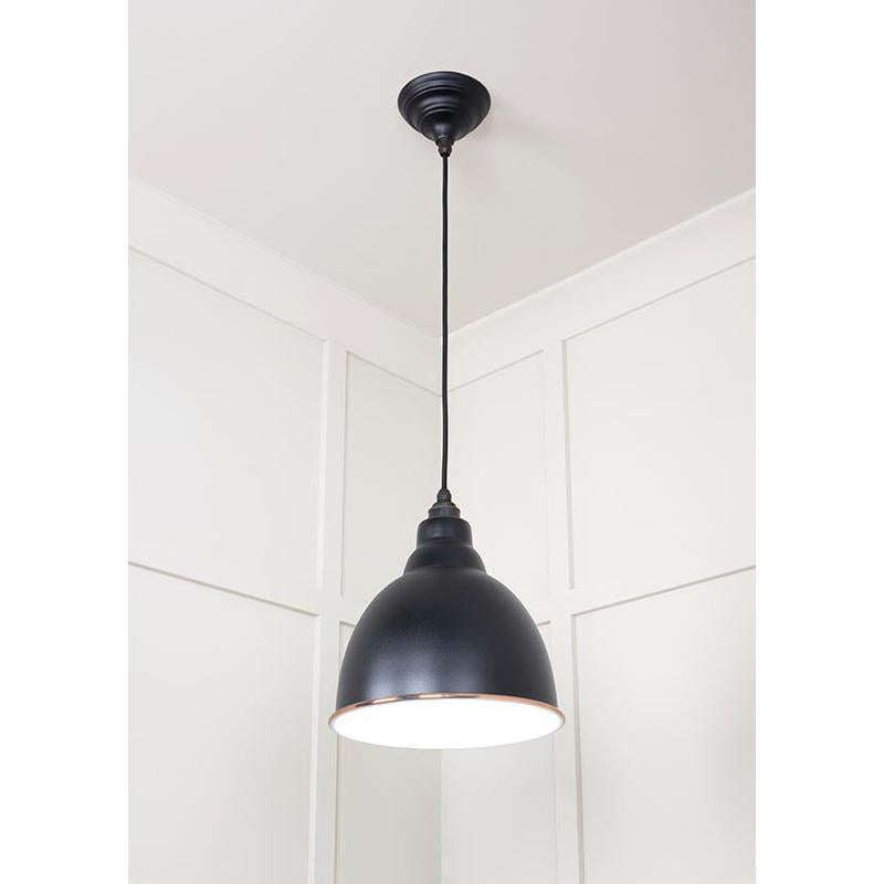 White Gloss Brindley Pendant-From The Anvil-Copper-nirohome