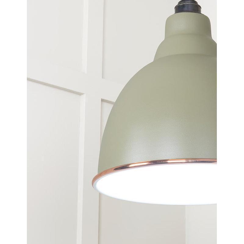 White Gloss Brindley Pendant-From The Anvil-Copper-nirohome