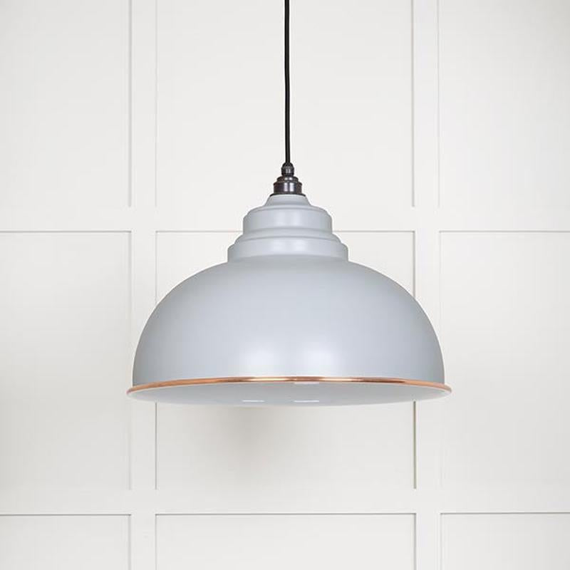 White Gloss Harborne Pendant-From The Anvil-Birch-nirohome