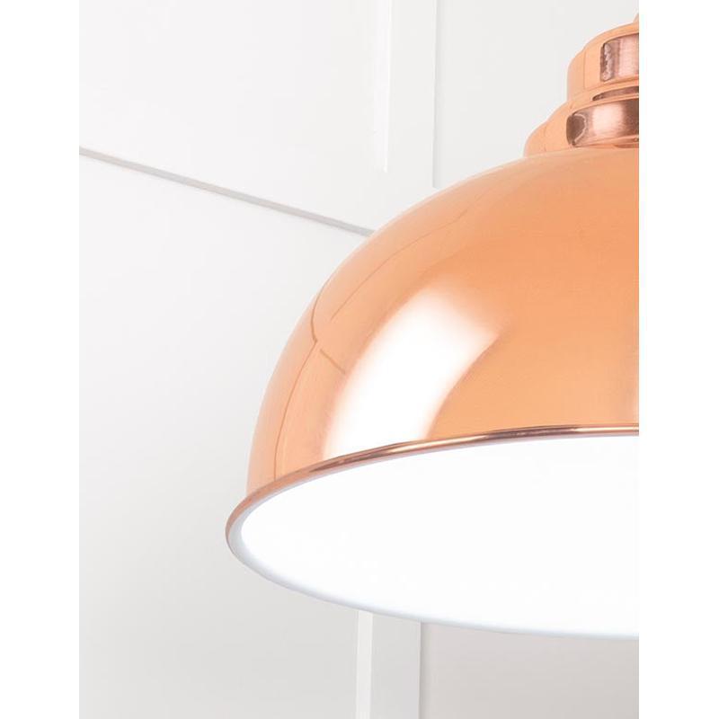 White Gloss Harborne Pendant-From The Anvil-Copper-nirohome
