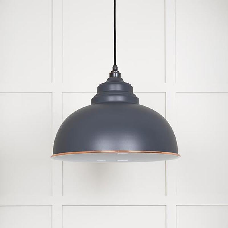 White Gloss Harborne Pendant-From The Anvil-Slate-nirohome
