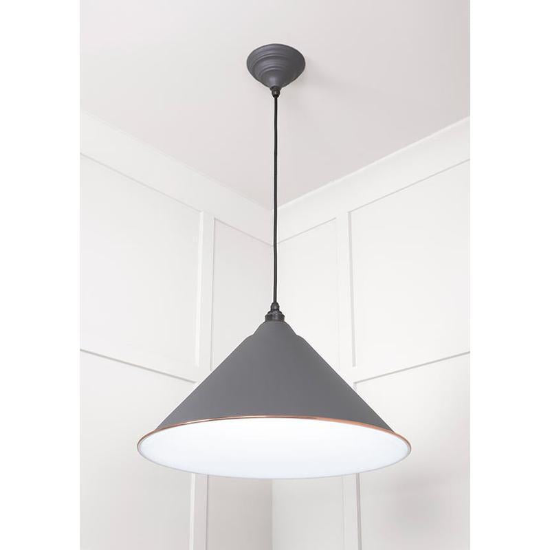 White Gloss Hockley Pendant-From The Anvil-Copper-nirohome