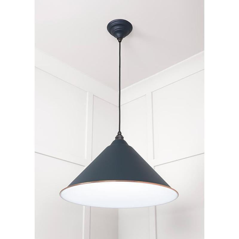 White Gloss Hockley Pendant-From The Anvil-Copper-nirohome