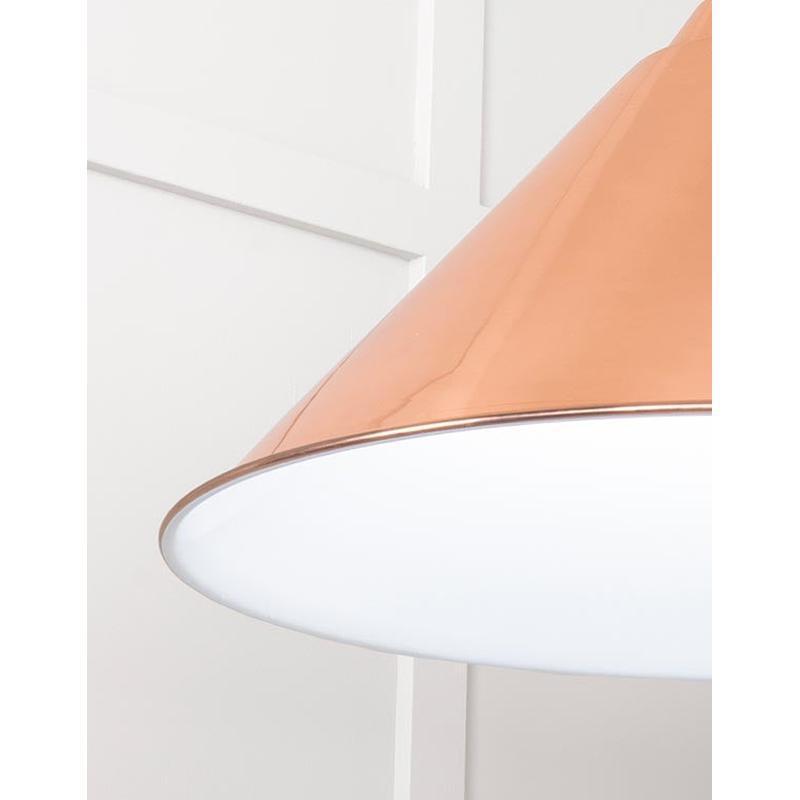 White Gloss Hockley Pendant-From The Anvil-Copper-nirohome
