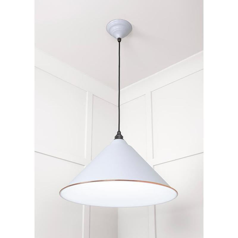 White Gloss Hockley Pendant-From The Anvil-Copper-nirohome