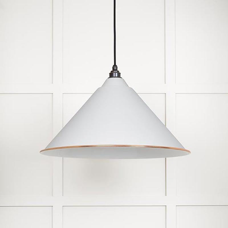 White Gloss Hockley Pendant-From The Anvil-Flock-nirohome