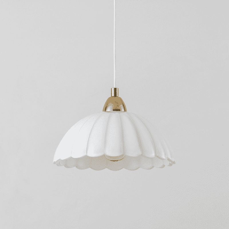 White flower glass pendant ceiling light-Houseof.-nirohome