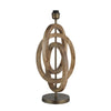 Wooden Geometric Circle Table Lamp-Industville-Wanut-Base Only - No Shade-nirohome